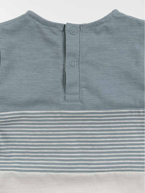 Tee-shirt tricolore garçon...