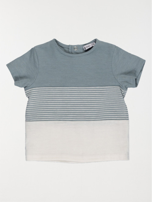 Tee-shirt tricolore garçon (3-36M)