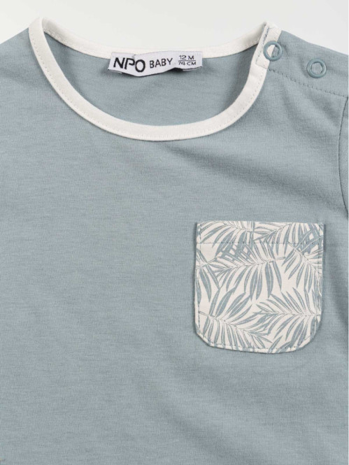 Tee-shirt poche imprimée garçon (3-36M) Tee-shirt poche imprimée garçon (3-36M)