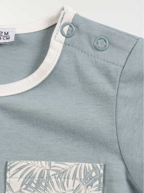 Tee-shirt poche imprimée garçon (3-36M) Tee-shirt poche imprimée garçon (3-36M)