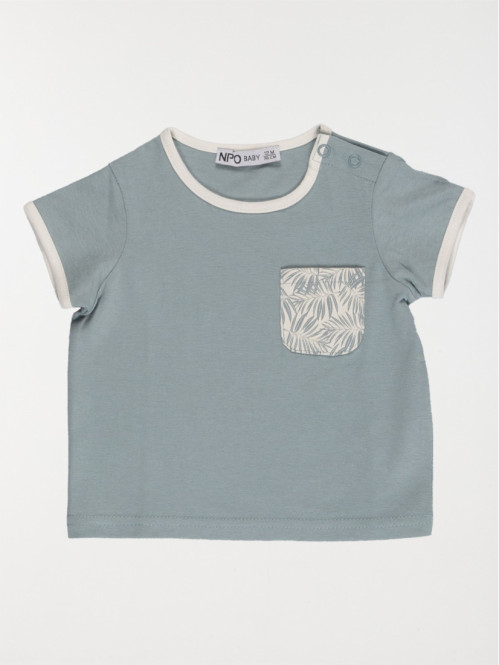 Tee-shirt poche imprimée garçon (3-36M)
