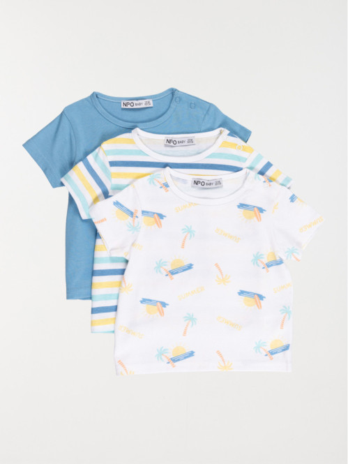 Lot de 3 Tee-shirts garçon (3- 36M)