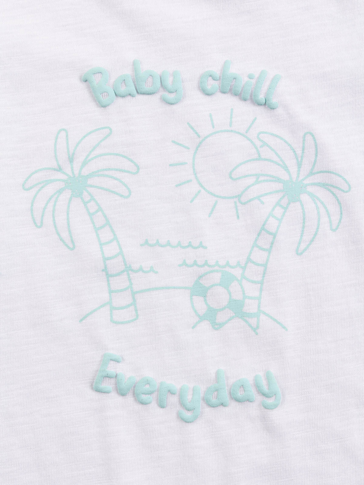 T-shirt palmier et message (3-36M) T-shirt palmier et message (3-36M)