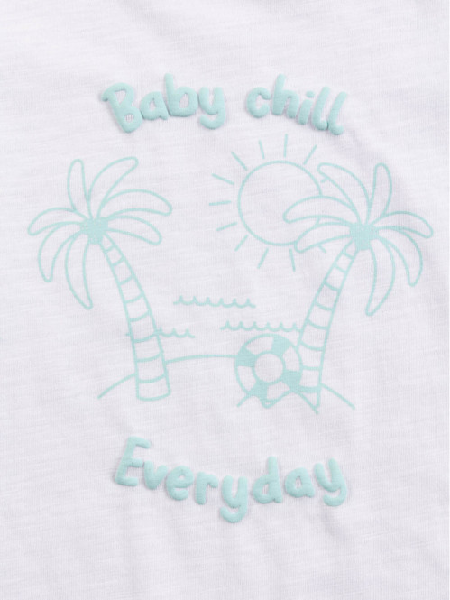 T-shirt palmier et message (3-36M) T-shirt palmier et message (3-36M)