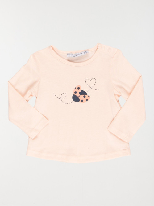 Tee-shirt coccinelle fille (3-36M)