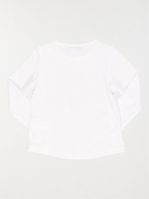 Tee-shirt coeurs blanc fille (3-36M)