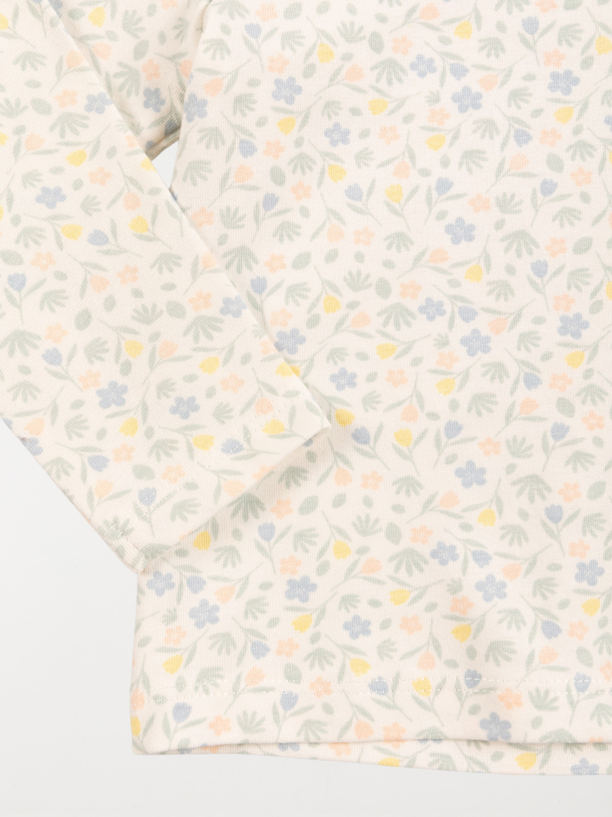 Tee-shirt écru fleuri fille (3-36M) Tee-shirt écru fleuri fille (3-36M)