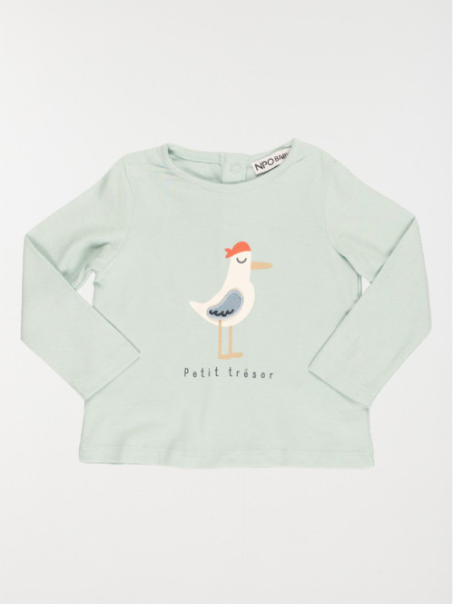 Tee-shirt vert d'eau garçon (3-36M)