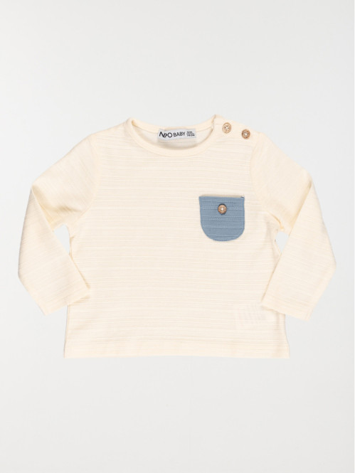 Tee-shirt coquille d'oeuf garçon (3-36M)