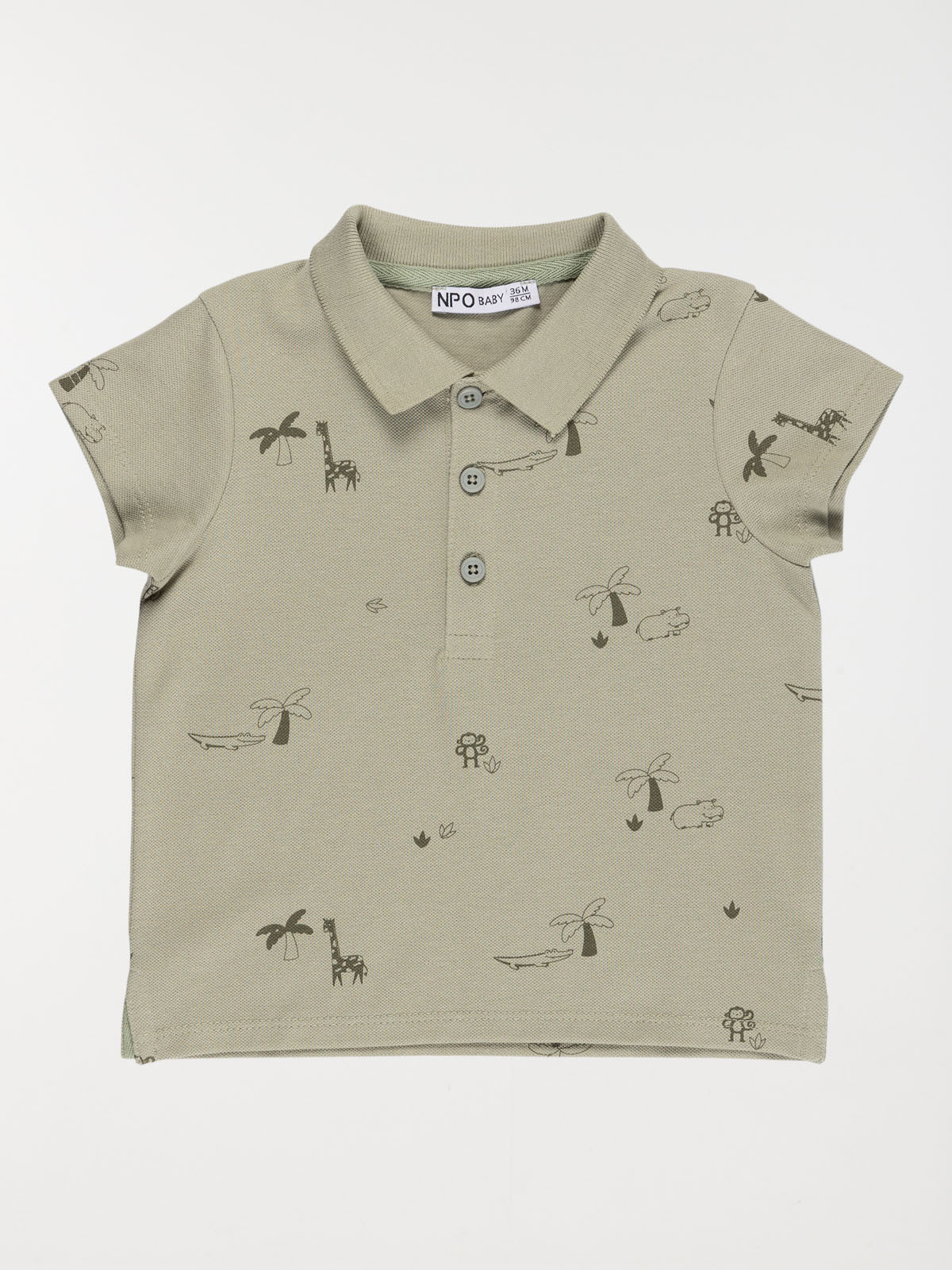 Polo imprimé animaux garçon (6-36M)