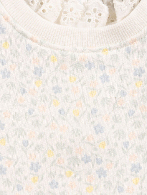 Sweat imprimé fleuri fille...