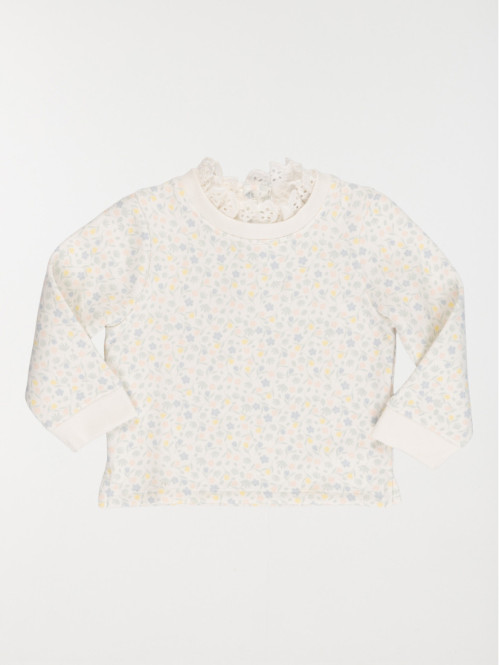 Sweat imprimé fleuri fille...