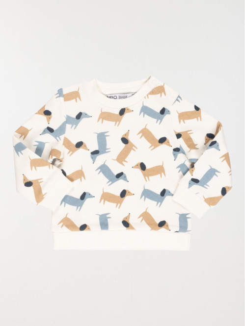Sweat motif chien garçon (3-36M)