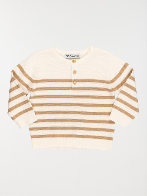 Pull coquille d'oeuf garçon (3-36M)