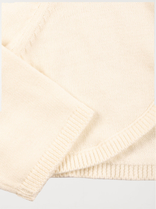 Gilet court ecru fille (3-36M) Gilet court ecru fille (3-36M)