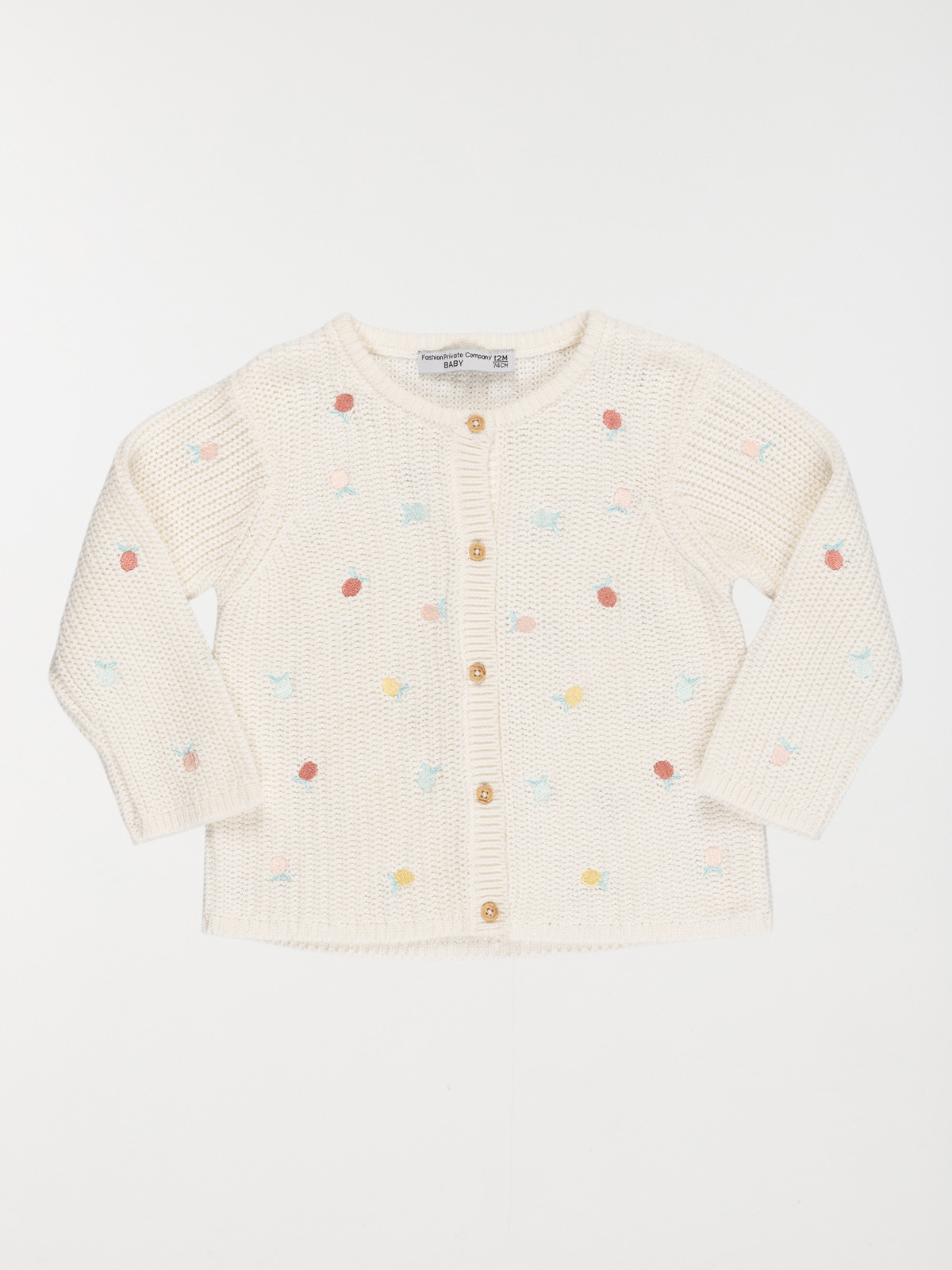 Gilet fille fruits brodés (3-36M)