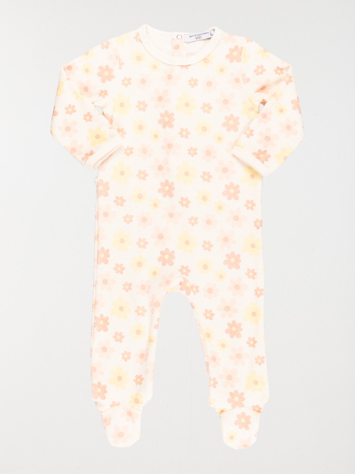 Dors bien velours fleuri fille (3-24M)