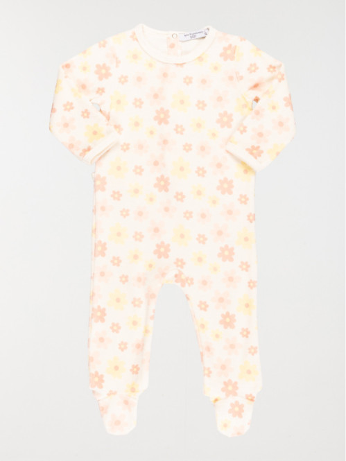 Dors bien velours fleuri fille (3-24M)