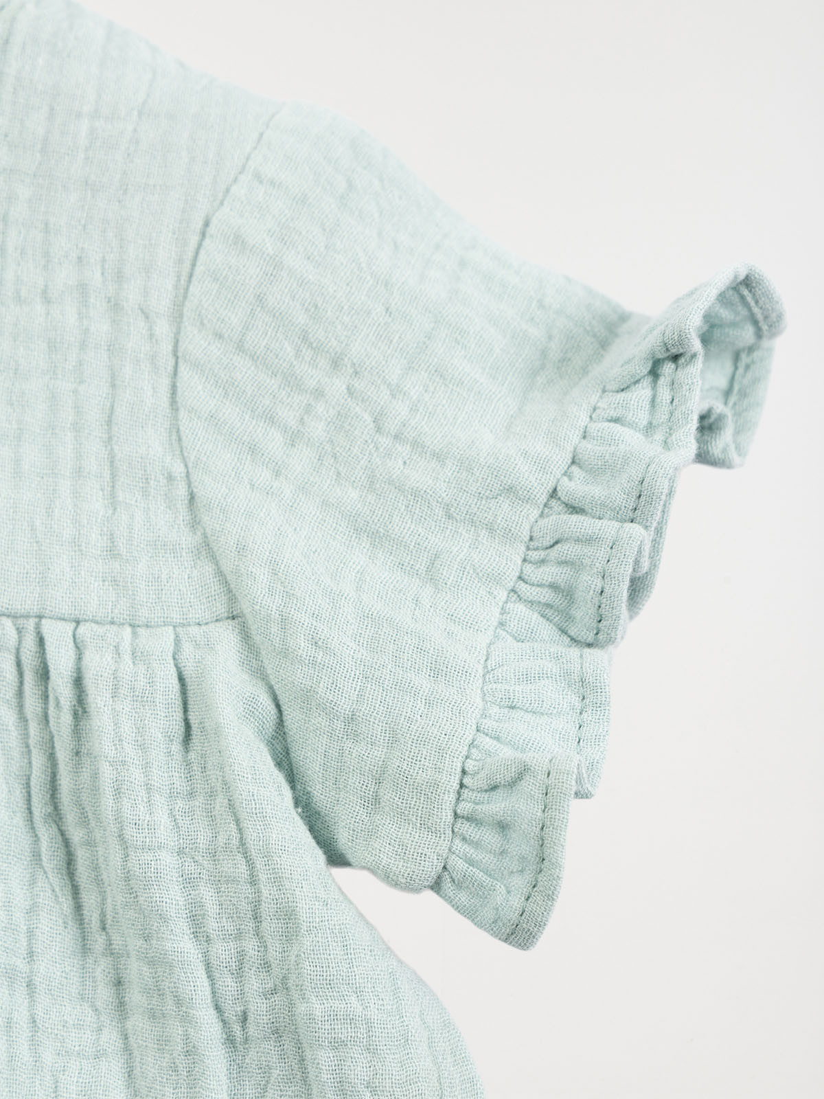 Blouse évasée menthol fille (3-36M)