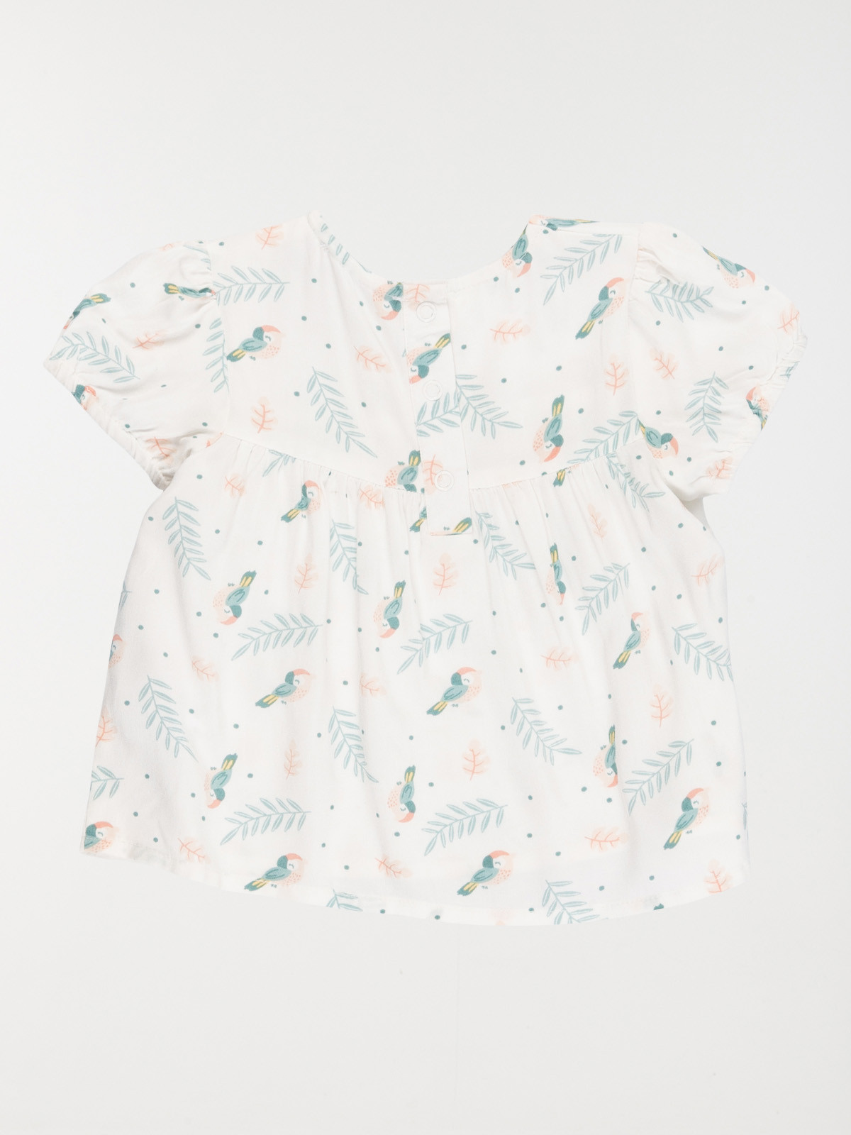 Blouse fille motif tropical (3-36M)