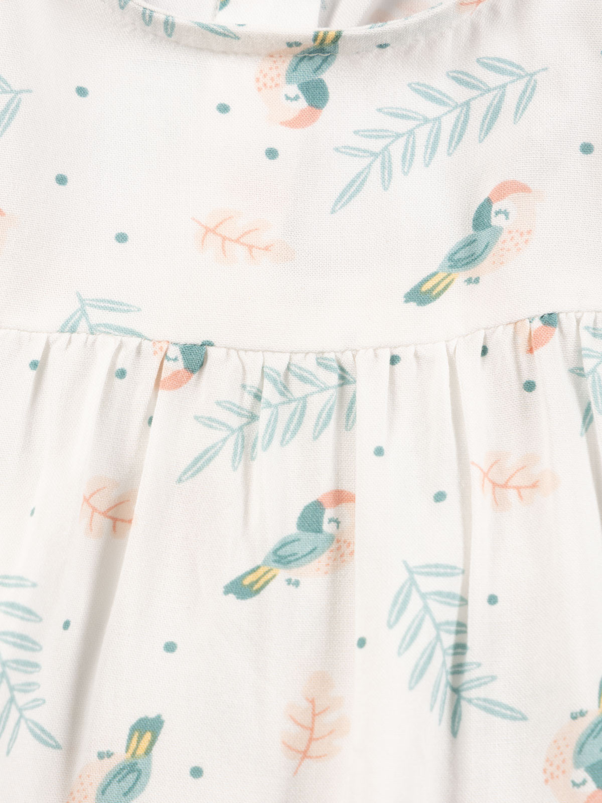 Blouse fille motif tropical (3-36M)