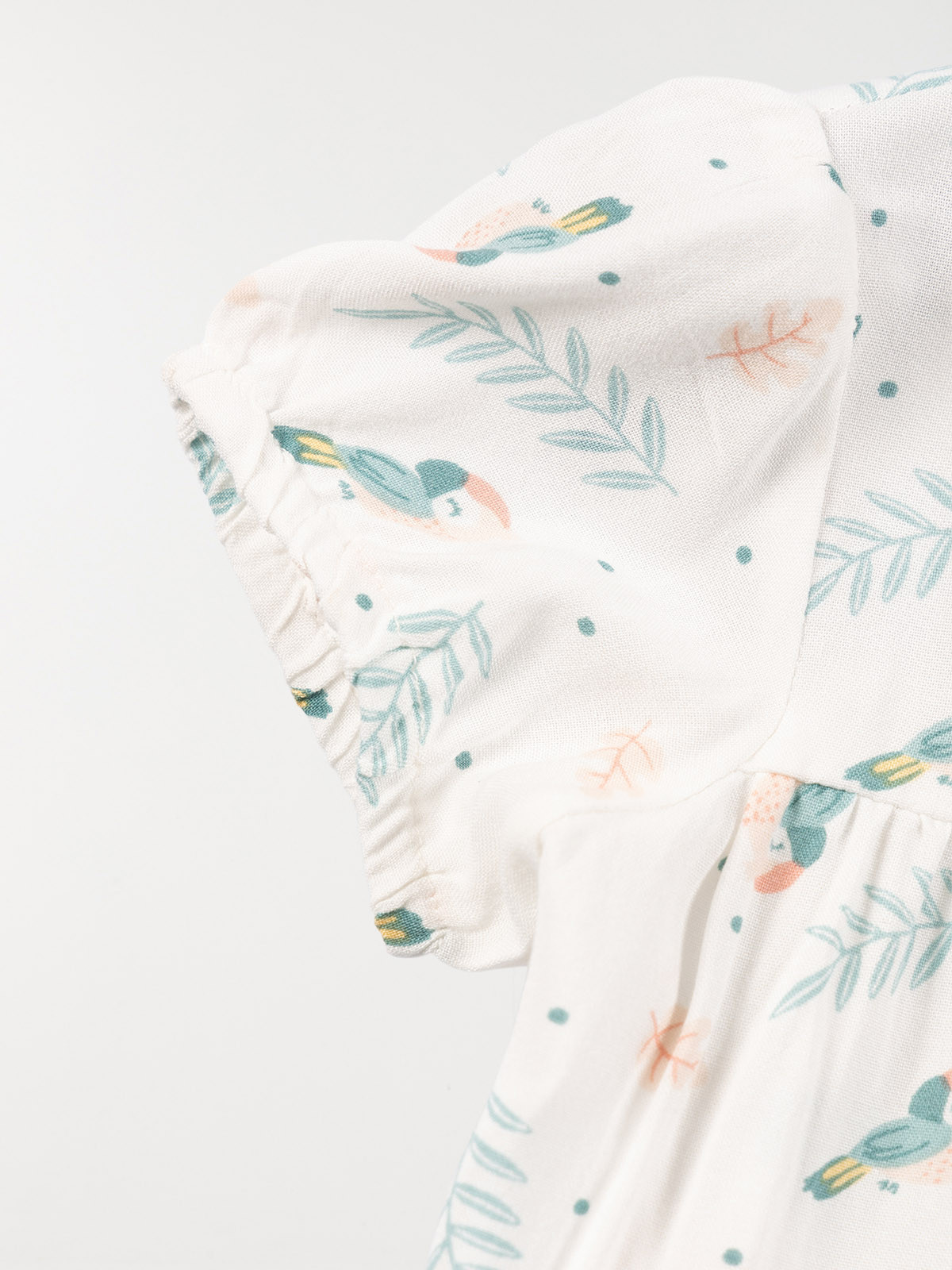 Blouse fille motif tropical (3-36M)