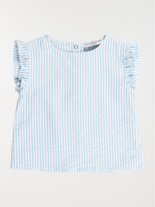 Blouse rayée coton fille (3-36M)