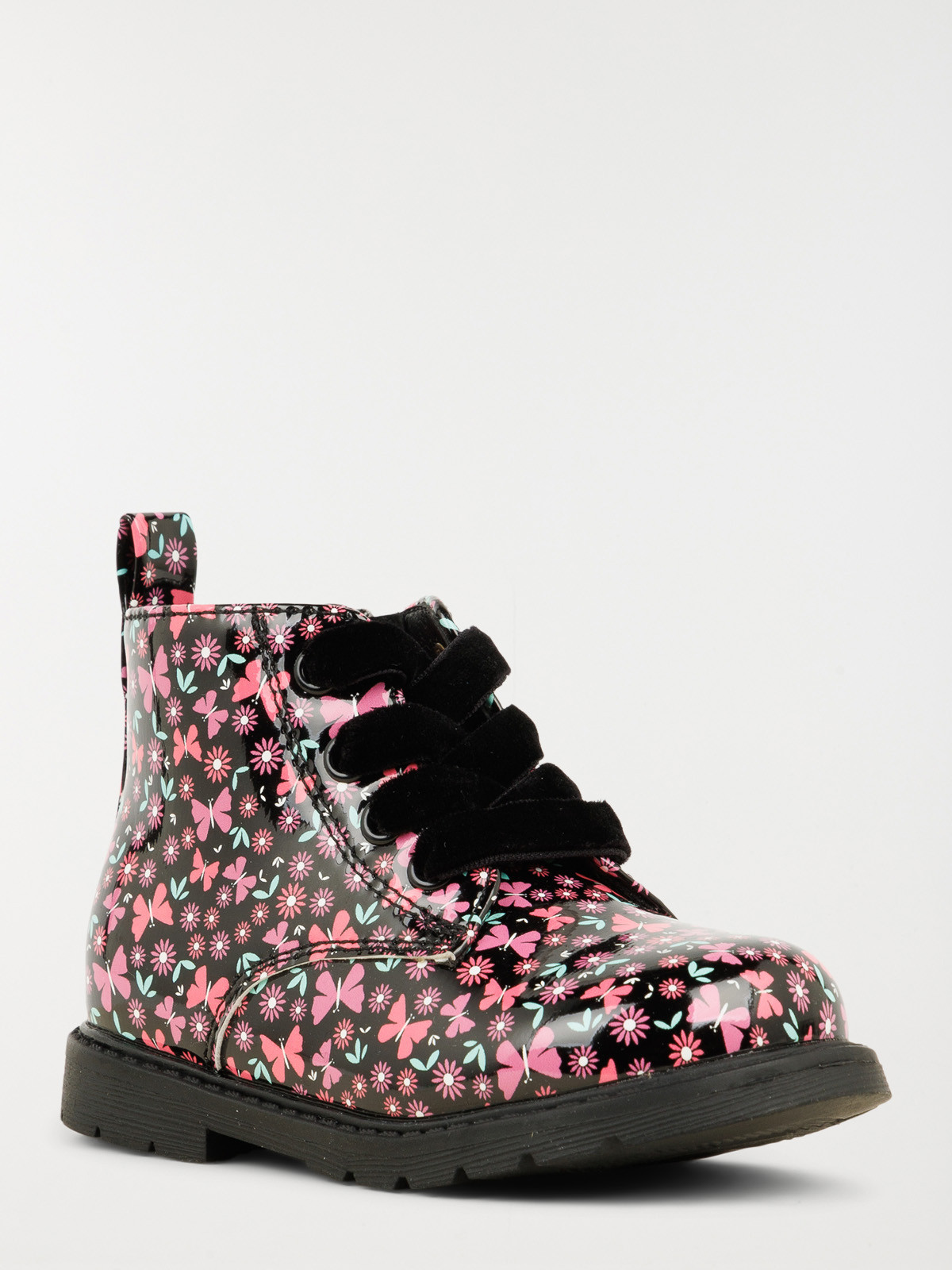 Bottines vernies fleuries fille (20-23)