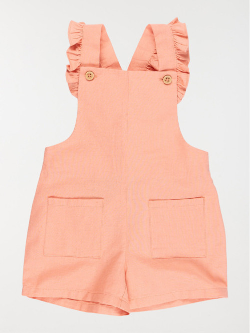 Salopette rose brique fille...