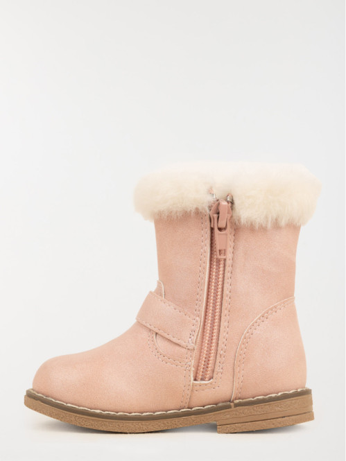 Bottines roses lapin fille (20-23) Bottines roses lapin fille (20-23)