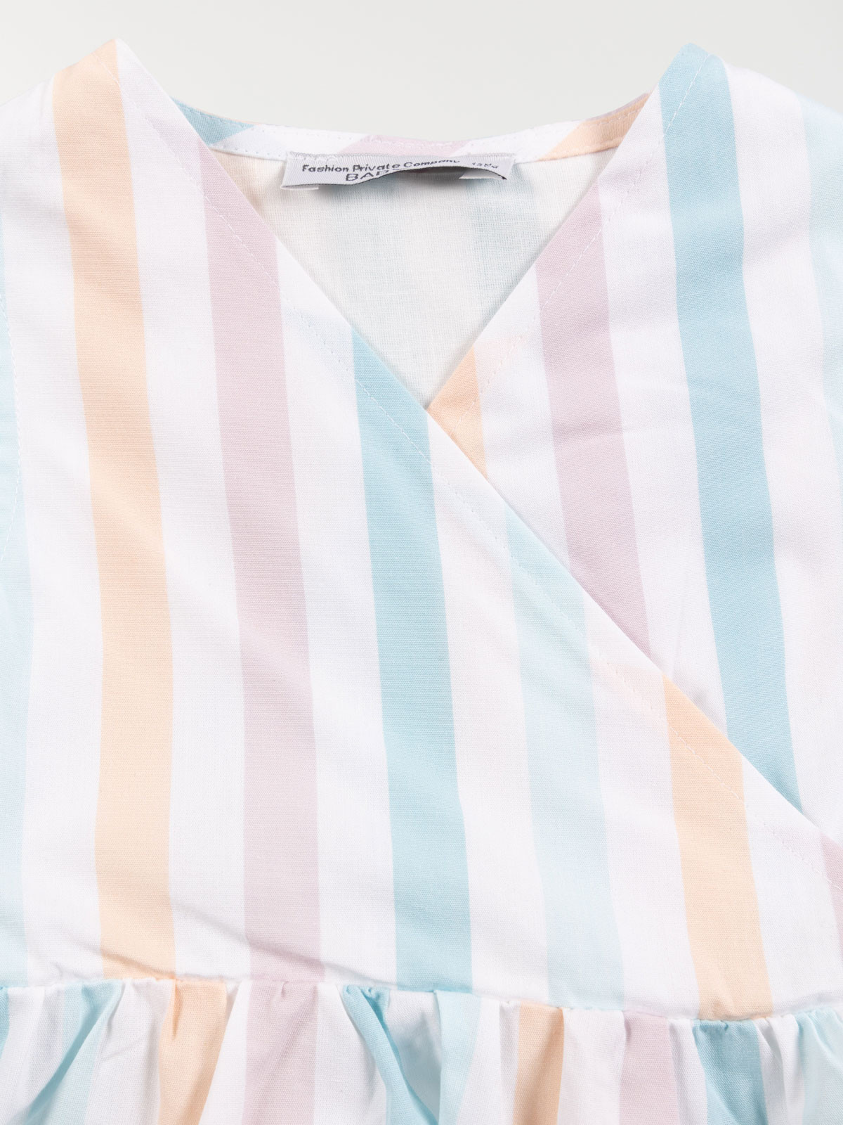 Robe rayures multicolores fille (3-36M)