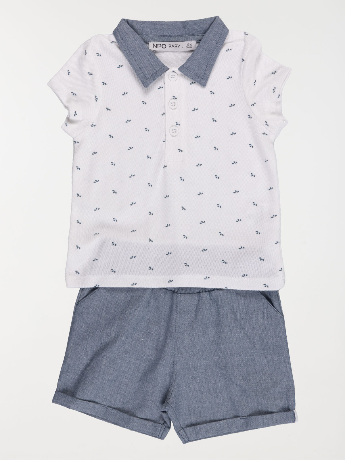 Ensemble polo et short garçon (3-36 M)