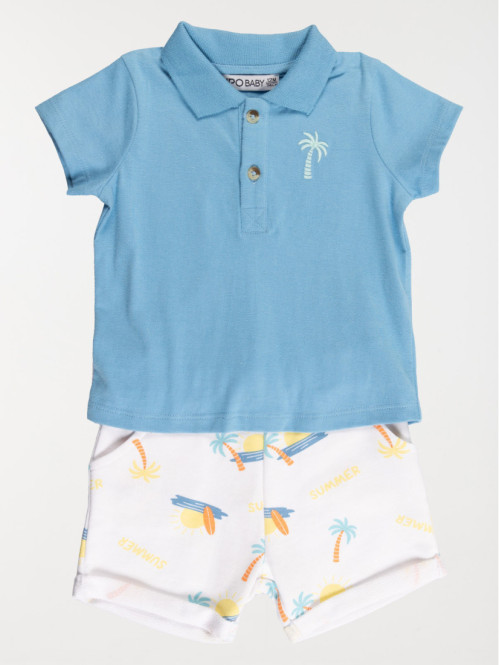 Ensemble garçon polo et short (3-36 M)