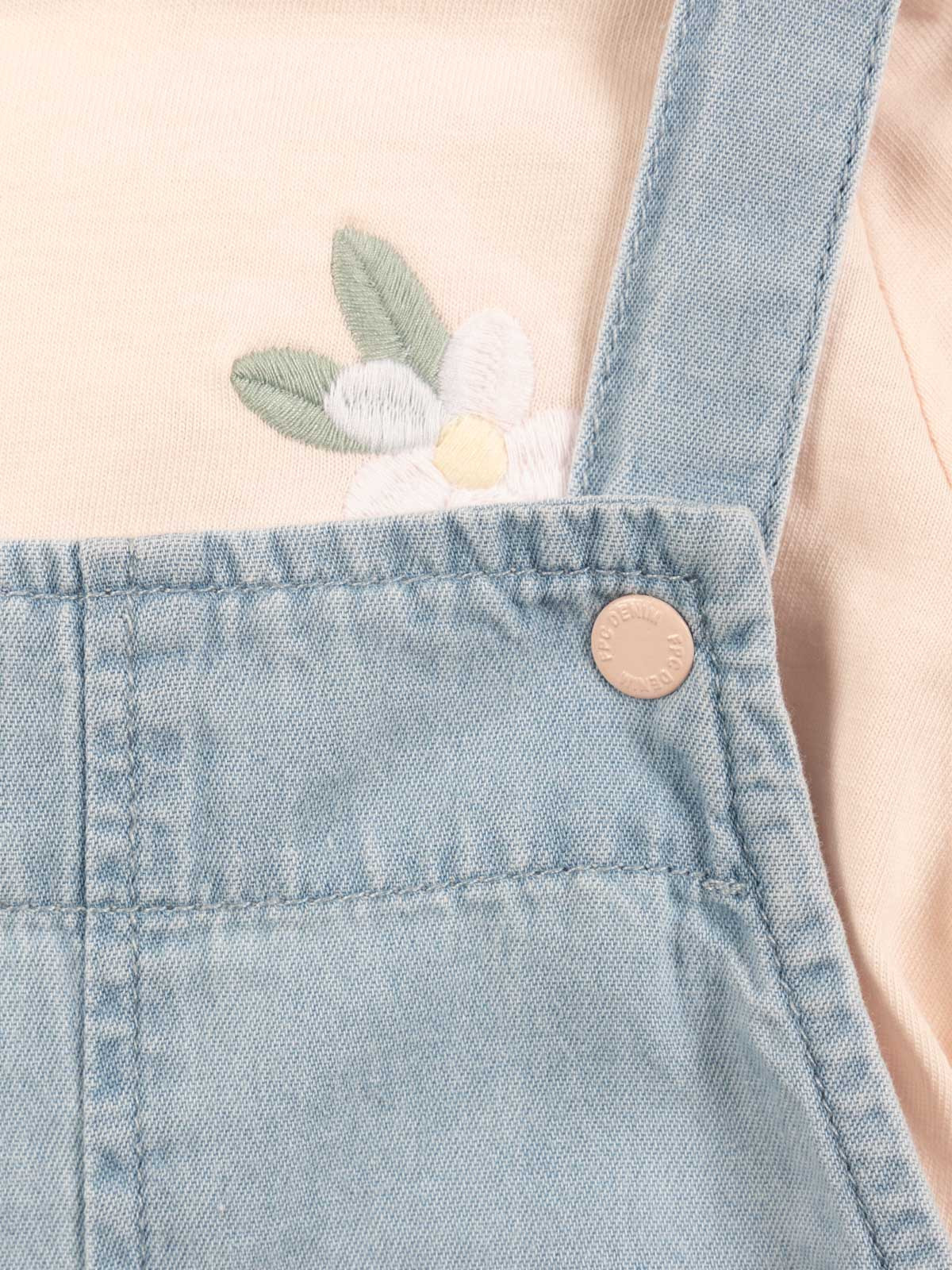 Ensemble t-shirt/salopette fille (3-36M)