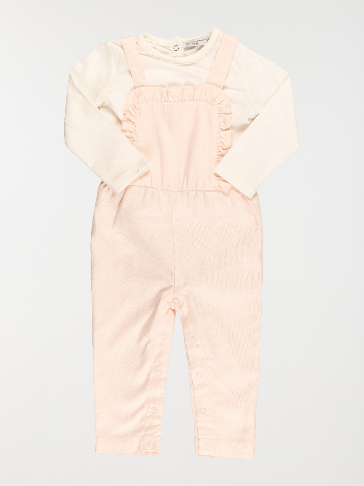 Ensemble t-shirt/salopette fille (3-36M)