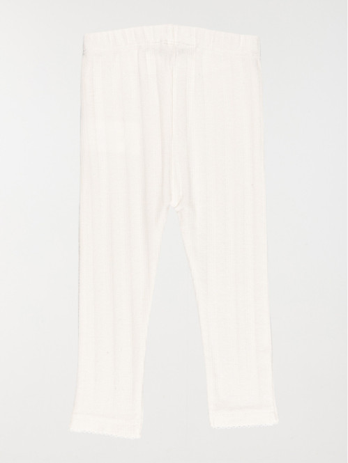Legging écru fantaisie fille (3-36M) Legging écru fantaisie fille (3-36M)
