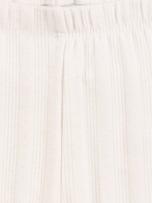 Legging écru fantaisie fille (3-36M) Legging écru fantaisie fille (3-36M)