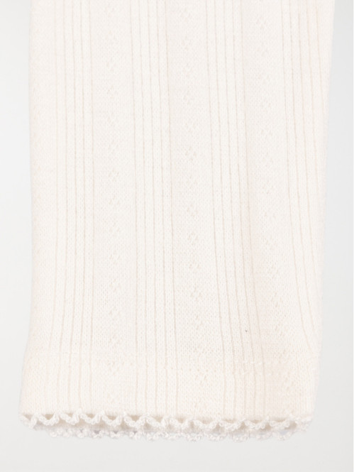 Legging écru fantaisie fille (3-36M) Legging écru fantaisie fille (3-36M)