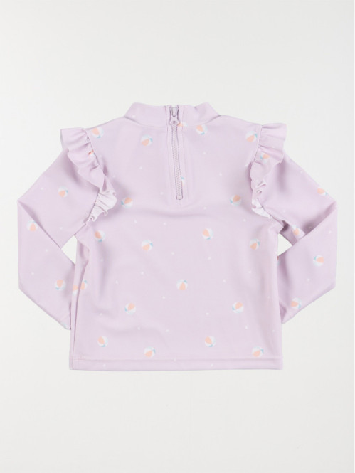 T-shirt de bain anti-UV fille (6-36M)