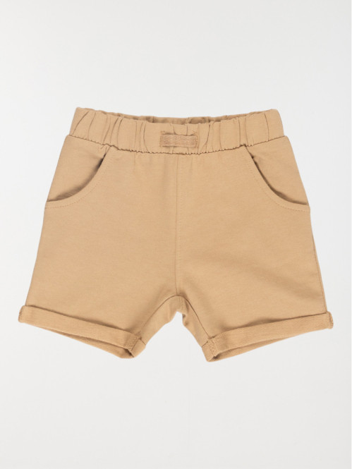 Bermuda camel clair garçon (6-36M)