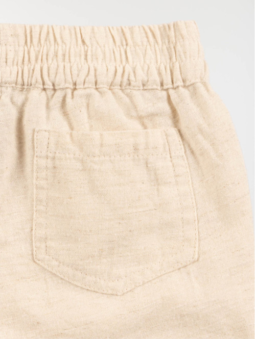 Short garçon lin baby (6-36M)