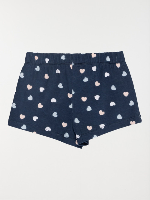 Short basique coeur fille (3-36M)