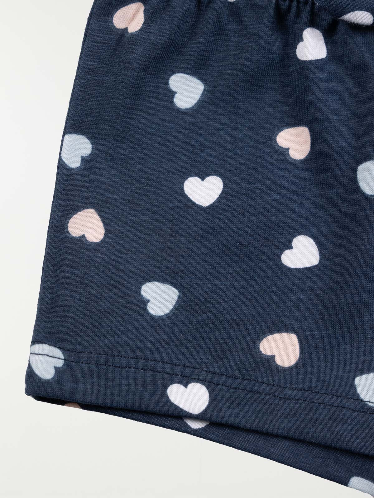 Short basique coeur fille (3-36M)