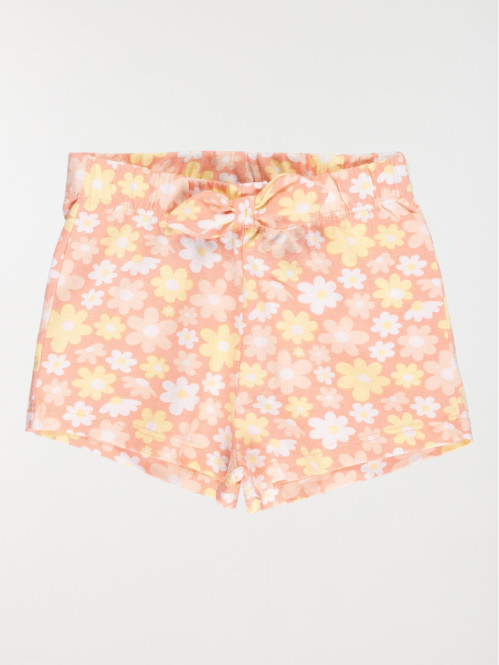 Short basique fleurs fille (3-36M)