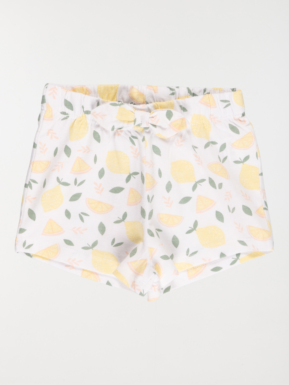 Short basique citron fille (3-36M)