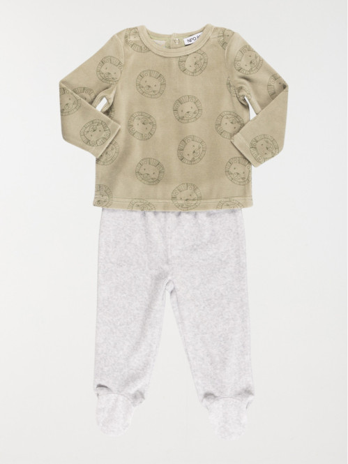 Pyjama imprimé lion garçon (3- 24M)