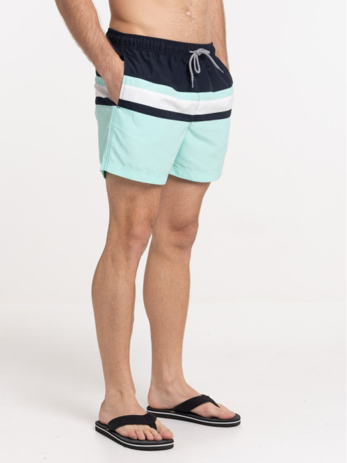 Short de bain homme tricolore
