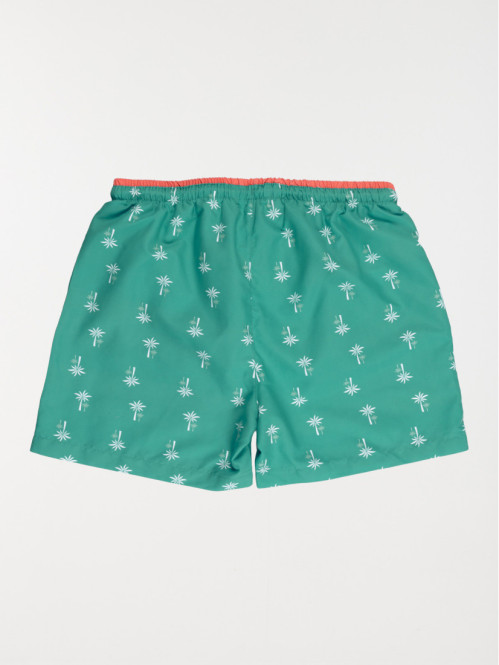 Short de bain palmier homme