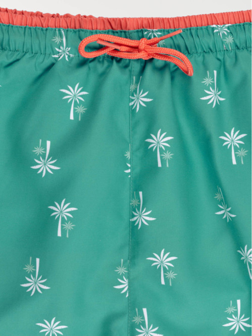 Short de bain palmier homme