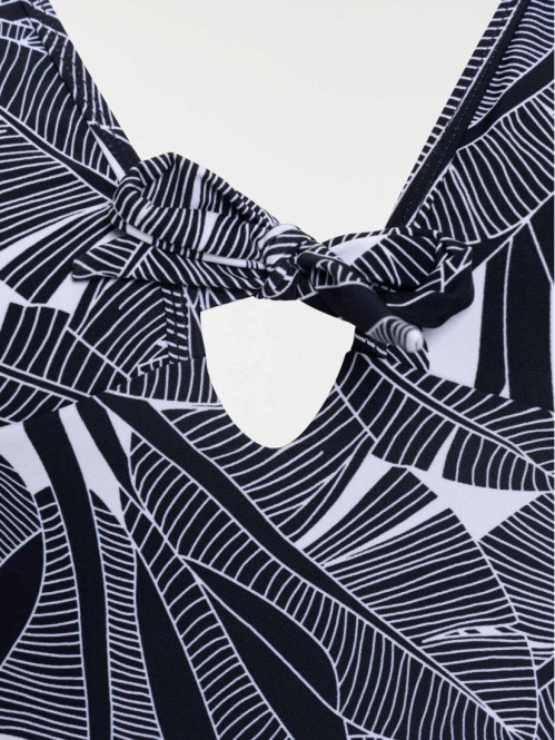 Maillot de bain femme 1 pièce feuillage Maillot de bain femme 1 pièce feuillage